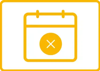 Ícone de calendário representando o fim das inscrições para o curso de Medicina